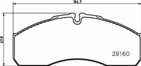 HELLA PAGID 8DB 355 020-701 - Гальмівні колодки, дискові гальма autozip.com.ua