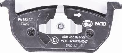 HELLA PAGID 8DB 355 021-951 - Колодки гальмівнi перед. Audi A3 Seat Leon. Leon Sc. Leon St Skoda Octavia Vw Golf Alltrack. Golf Sportsvan. Golf Vii 1.0-2.0D 0 autozip.com.ua