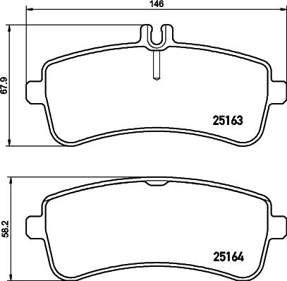 HELLA PAGID 8DB 355 021-521 - Гальмівні колодки, дискові гальма autozip.com.ua