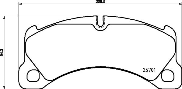 HELLA PAGID 8DB 355 021-191 - Гальмівні колодки, дискові гальма autozip.com.ua