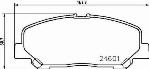 HELLA PAGID 8DB 355 014-391 - Гальмівні колодки, дискові гальма autozip.com.ua