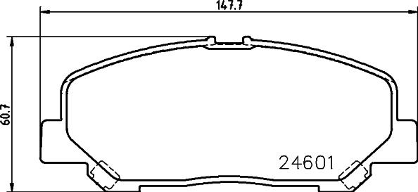 HELLA PAGID 8DB 355 028-651 - Гальмівні колодки, дискові гальма autozip.com.ua