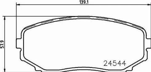 HELLA PAGID 8DB 355 013-251 - Гальмівні колодки, дискові гальма autozip.com.ua