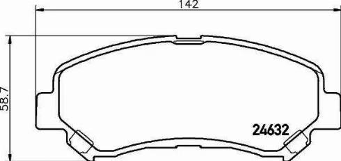 HELLA PAGID 8DB 355 013-781 - Гальмівні колодки, дискові гальма autozip.com.ua