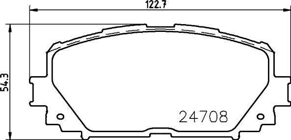 HELLA PAGID 8DB 355 028-721 - Гальмівні колодки, дискові гальма autozip.com.ua