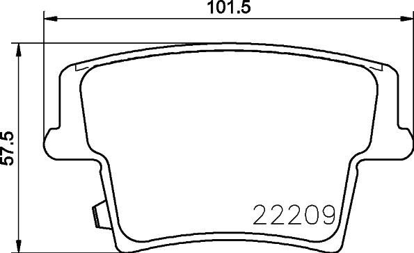 HELLA PAGID 8DB 355 023-101 - Гальмівні колодки, дискові гальма autozip.com.ua