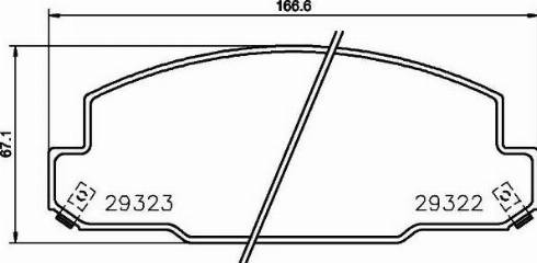 HELLA PAGID 8DB355023121 - Гальмівні колодки, дискові гальма autozip.com.ua