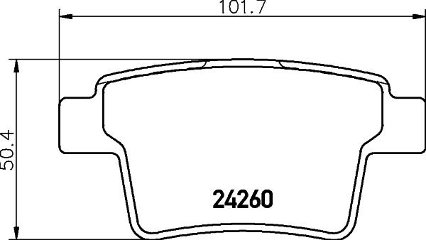 HELLA PAGID 8DB 355 023-891 - Гальмівні колодки, дискові гальма autozip.com.ua