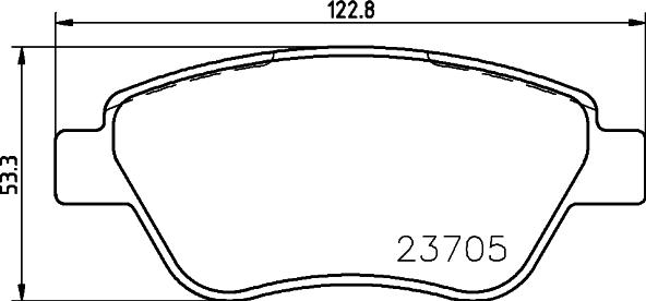 Valeo 604057 - Гальмівні колодки, дискові гальма autozip.com.ua