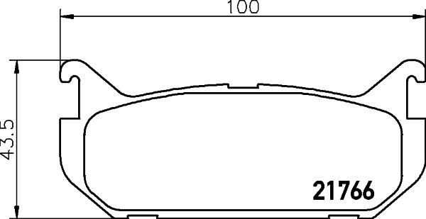 HELLA PAGID 8DB 355 027-301 - Гальмівні колодки, дискові гальма autozip.com.ua