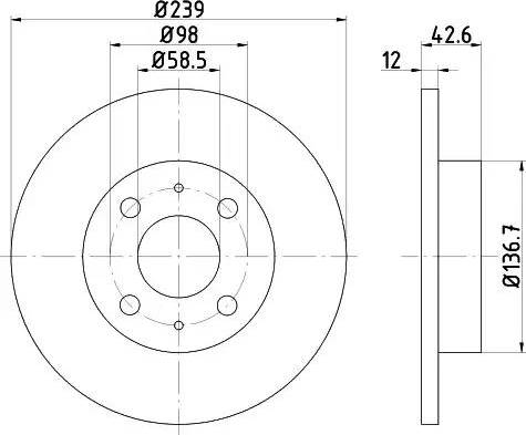 Brembo 52111 - Гальмівний диск autozip.com.ua