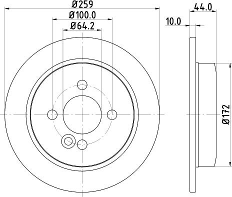 HELLA PAGID 8DD 355 115-262 - Гальмівний диск autozip.com.ua