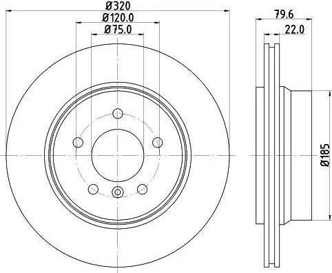 HELLA PAGID 8DD 355 121-741 - Гальмівний диск autozip.com.ua