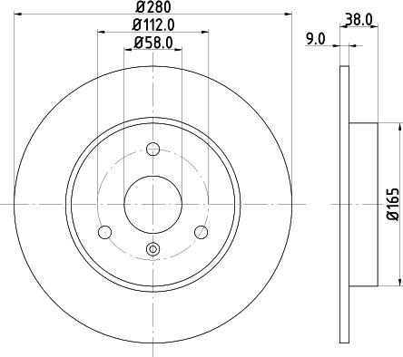 HELLA PAGID 8DD 355 124-001 - Гальмівний диск autozip.com.ua