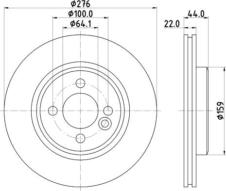 HELLA PAGID 8DD 355 120-611 - Гальмівний диск autozip.com.ua