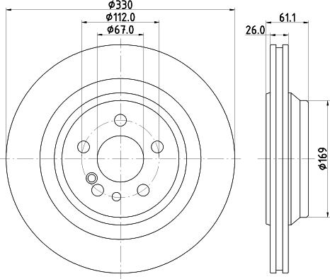 HELLA PAGID 8DD 355 123-081 - Гальмівний диск autozip.com.ua