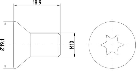 HELLA PAGID 8DZ 355 209-101 - Болт, диск гальмівного механізму autozip.com.ua