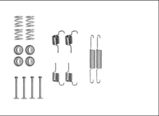 HELLA PAGID 8DZ 355 205-951 - Комплектуючі, гальмівна система autozip.com.ua