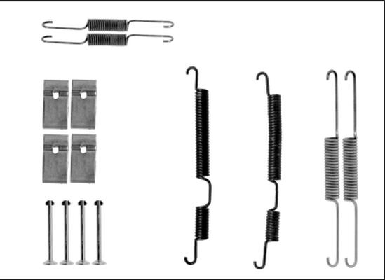 HELLA PAGID 8DZ 355 205-861 - Комплектуючі, барабанний гальмівний механізм autozip.com.ua