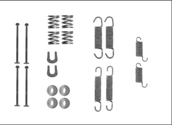 HELLA PAGID 8DZ 355 206-041 - Комплектуючі, барабанний гальмівний механізм autozip.com.ua