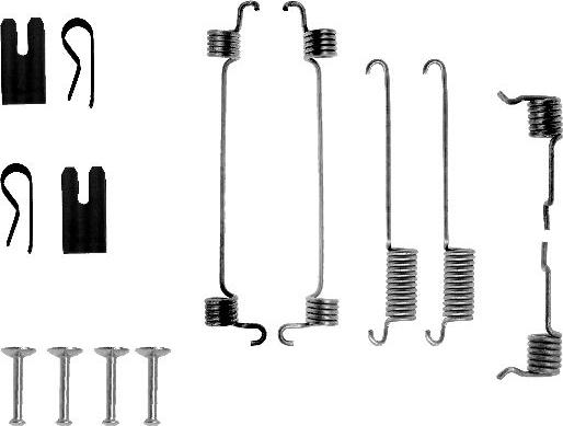 HELLA PAGID 8DZ 355 200-481 - Комплектуючі, барабанний гальмівний механізм autozip.com.ua