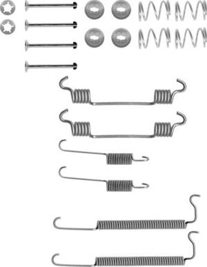 HELLA PAGID 8DZ 355 200-811 - Комплектуючі, барабанний гальмівний механізм autozip.com.ua