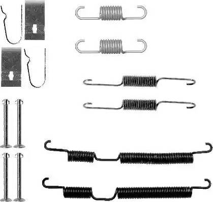 HELLA PAGID 8DZ 355 200-881 - Комплектуючі, барабанний гальмівний механізм autozip.com.ua