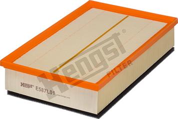 Hengst Filter E587L01 - Повітряний фільтр autozip.com.ua