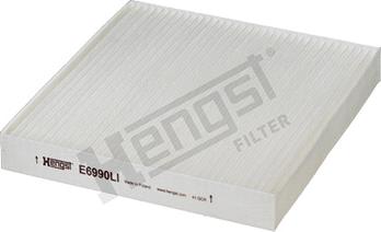 Hengst Filter E6990LI - Фільтр, повітря у внутрішній простір autozip.com.ua