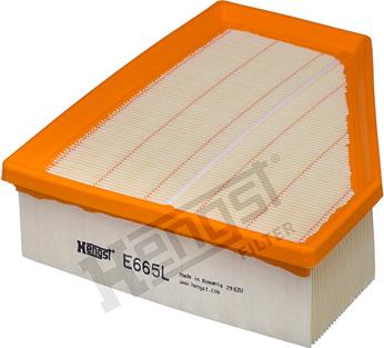 Hengst Filter E665L - Повітряний фільтр autozip.com.ua