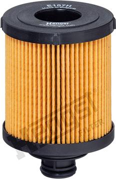 Hengst Filter E107H D166 - Масляний фільтр autozip.com.ua