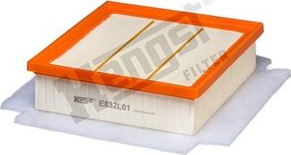 Hengst Filter E832L01 - Повітряний фільтр autozip.com.ua