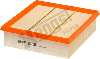 Hengst Filter E832L - Повітряний фільтр autozip.com.ua