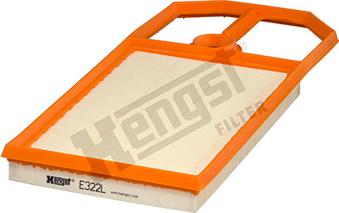 Hengst Filter E322L - Повітряний фільтр autozip.com.ua