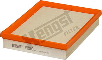 Hengst Filter E250L - Повітряний фільтр autozip.com.ua