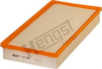 Hengst Filter E732L - Повітряний фільтр autozip.com.ua