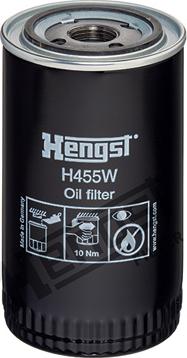 Hengst Filter H455W - Масляний фільтр autozip.com.ua