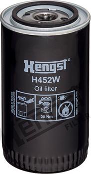 Hengst Filter H452W - Масляний фільтр autozip.com.ua