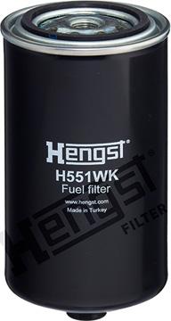 Hengst Filter H551WK D699 - Паливний фільтр autozip.com.ua