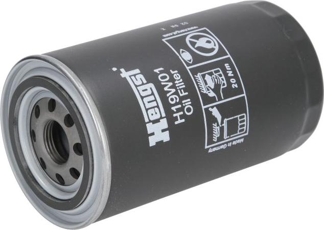 Hengst Filter H19W01 - Масляний фільтр autozip.com.ua
