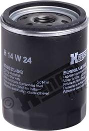 Hengst Filter H14W24 - Масляний фільтр autozip.com.ua