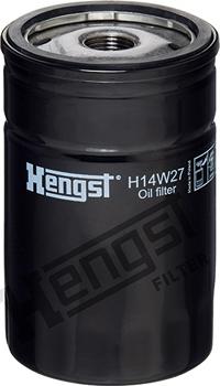Hengst Filter H14W27 - Фільтр масляний VAG 1.6-1.8-2.0-2.6-2.8E V6 90- autozip.com.ua