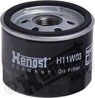 Hengst Filter H11W03 - Масляний фільтр autozip.com.ua