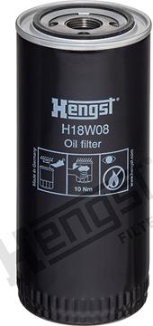 Hengst Filter H18W08 - Масляний фільтр autozip.com.ua