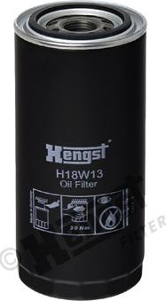 Hengst Filter H18W13 - Масляний фільтр autozip.com.ua