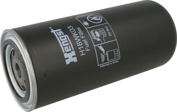 Hengst Filter H18WK03 - Паливний фільтр autozip.com.ua