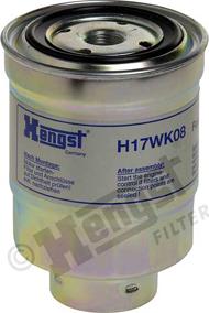 Hengst Filter H17WK08 - Паливний фільтр autozip.com.ua
