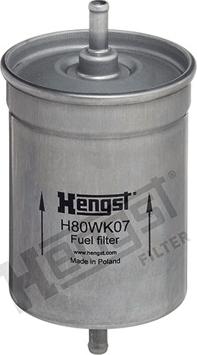 Hengst Filter H80WK07 - Паливний фільтр autozip.com.ua