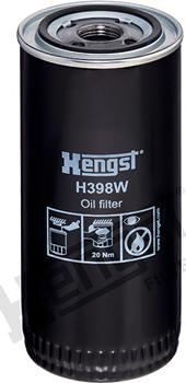 Hengst Filter H398W - Масляний фільтр autozip.com.ua
