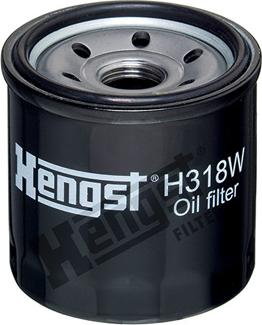 Hengst Filter H318W - Фільтр масляний Chevrolet Aveo 1.2 08- autozip.com.ua